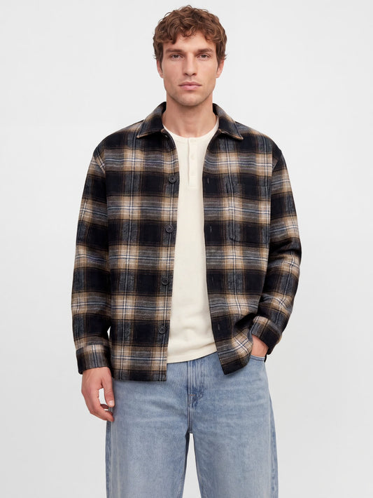 GIACCA CAMICIA RELAXED FIT NAVY BLAZER