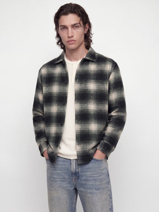 GIACCA CAMICIA RELAXED FIT ASPHALT