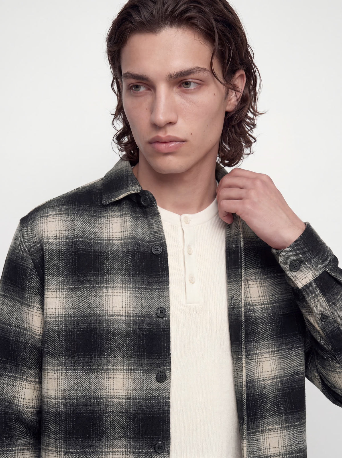 GIACCA CAMICIA RELAXED FIT ASPHALT